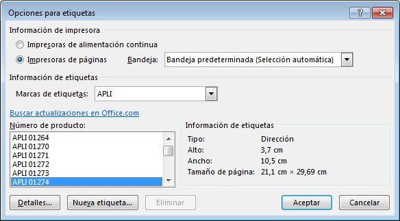 combinar word tipo etiqueta