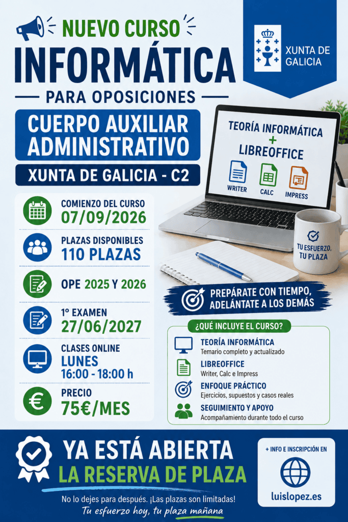 Curso ope 2526 Curso de informática OPE 2025/2026